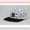 Sombreros de gorra de Snapback del panel 5 del ala plana en blanco 2016 de encargo